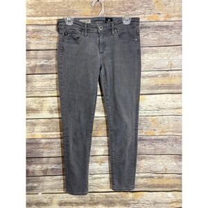 AG Adriano Goldschmied Stevie Ankle Slim Straight Leg Jeans Gray 27 PVG1377-SOG